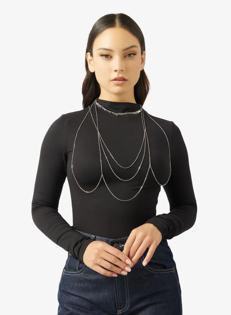 ELLA Silver Detail Dainty Body Chain